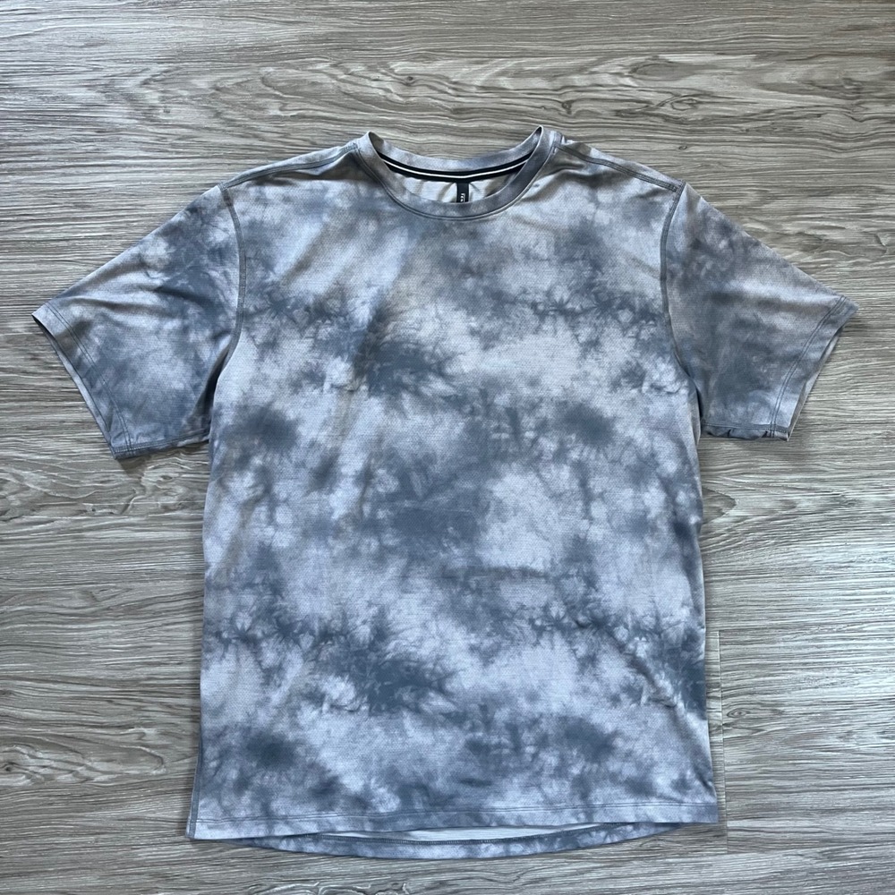 Ten Thousand Versatile Shirt Mens Medium Grey Tie Dye Training Tee TTKT009V2